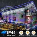 Hezbjiti Christmas Lights Decorations Outdoor, 800 LED 65.6 FT 8 Modes 150 Drops Fairy String Curtain Lights for Christmas Decor Eaves Window Party Yard Garden Indoor (Cold White) by GreenHaven Gardens