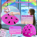Kids Bike Helmet with DIY Stickers and Knee Pads Elbow Pads Wrist Guard Set for Ages 3-8-14 Toddler Boys Girls Helmet for Roller Skates Cycling Skateboarding Bicycle Scooter by TinyTreasures Baby Boutique