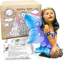 WILD PIXY Indoor Fairy Figurine – Miniature Fairy for Gardens, Ornaments, or Cake Toppers, Fairy Garden Decor and Accessories, Premium Resin, Designer Gift Box with Poem Card by GreenHaven Gardens