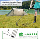 Garden Rake, 6 FT Bow Rakes for Lawns Heavy Duty, Yard Metal Rake with Adjustable Long Handle, 14 Tines Head, Gardening Tool for Loosen Soil, Gather Leaves, Level Mulch, Remove Debris by GreenHaven Gardens