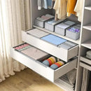 DIMJ Drawer Organizer Clothes 12 Pack - Foldable Baby Organizers and Storage & Dresser Organizer for Bedroom, Closet - Nursery Organization Dresser Dividers for underwear, Sock,Bra, Belt, Tie, Gray by CozyNest Decor