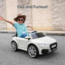 Kids Electric Car, Licensed Audi 6V Kids Ride on Toy Car for Toddlers with Remote - White by TinyTreasures Baby Boutique