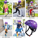 Adjustable Color Gradient Skateboard Helmet for 3-5-8-14+Ages【Toddler Kids Youth Adult】 Girls Boys Woman.Bike Helmet for Multi-Sports Cycling Bicycle Scooter Inline Roller Skate Rollerblading by TinyTreasures Baby Boutique