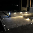 LUMENGY Paver Light Slim 0.5x9 Inch (0.55X8.85X2.2) Glare-Free Steel Brick Lighting for Pavers, Walls, Driveway & Pathway Borders 2700K Warm White, Waterproof IP67, Drive-Over Rated - 12V AC/DC by CozyNest Decor