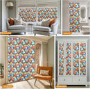 Window Privacy Film Stained Glass Decorative Static Clings Frosted Window Tint for Home Room Decor Bathroom Door Car Stickers with Glittering Effect, Removable(Tulip) by CozyNest Decor