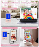 WONNIE Digital Camera 56MP, FHD 1080P Point & Shoot Camera with 32GB SD Card, 2 Batteries, and Lanyard, Ideal for Kids & Teens, Suitable Gift for Girls Pink, 3-Pack by TinyTreasures Baby Boutique