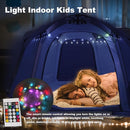 Portable Hexagon Kids Play Tent with LED Strip Lights Indoor Children Play House Easy Set-up Space Tent Dream Tent for Night.4-5 Person Birthday Gifts by TinyTreasures Baby Boutique