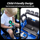 4WD Kids Ride on Car Truck, 12V 7Ah Kids Electric Vehicles Car Ride on Toy for Toddlers with Remote Control - Blue by TinyTreasures Baby Boutique