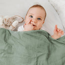 GLLQUEN BABY 2-Pack Muslin Swaddle Blankets for Unisex, Baby Swaddle Blanket for Boys and Girls, Soft Breathable Receiving Blankets Neutral, Newborn Essentials, Registry & Gift, 40 x 38 inches by TinyTreasures Baby Boutique