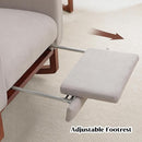 Rocking Chair Nursery, Nursery Rocking Chairs with Foot Rest, Comfy Glider Rocker Nursing Chair with High Back for Nursing, Living Room, Bedroom, Light Grey by TinyTreasures Baby Boutique