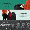 reperkid Large Stroller Bag for Airplane Travel, Black & Red, 47" H x 24" W x 15" D, Fits Most Large, Single, Double, Jogging Strollers – Premium Waterproof Cover, Adjustable Shoulder Straps by TinyTreasures Baby Boutique