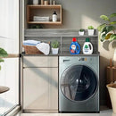 Royxen 2-Tier Washer Dryer Countertop,19.5"H Wood Washer and Dryer Topper with Shelf,Laundry Countertop Over Washer and Dryer, Universal Fit for Laundry Room Organization (Eucalyptus, 54"W X 27.5"D) by CozyNest Decor