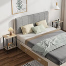 TUTOTAK End Table with Charging Station, Small Side Table with Outlets, Nightstand Bedside Table, 2-Tier Storage Shelf for Small Space, Living Room, Bedroom, Greige TB01BG040 by CozyNest Decor