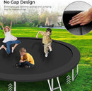 Upgraded 16FT 15FT 14FT 12FT 10FT 8FT Trampoline Outdoor with Basketball Hoop and Net, Capacity for 4-6 Kids and Adults by TinyTreasures Baby Boutique