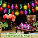Couah [ 8 Modes & Timer ] 30 LED 16 Ft Summer Tropical String Lights Strawberry Grape Watermelon Lemon Banana Fairy Lights Battery Operated for Tropical Party Pool Beach Summer Decorations by CozyNest Decor