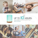 ASAKUKI 300ML Essential Oil Diffuser, Quiet 5-in-1 Premium Humidifier, Home Fragrance Aroma Diffuser with 7 LED Color Changing Light and Auto-Off Switch -Light Brown by TinyTreasures Baby Boutique