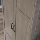 Sauder Select Storage Cabinet, Pantry Cabinet Kitchen Storage with Adjustable Shelves, Bathroom Storage Cabinet, in Silver Sycamore by CozyNest Decor