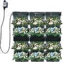 Self-Watering Wall-Mounted Planter, Vertical Garden Planter Set with 18 Pots, Stackable Plant Grow Pots with Electronic Timer for Growing Veggies, Fruits, Herbs, Flowers. by CozyNest Decor
