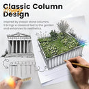 KING BIRD Galvanized Raised Garden Bed with 2 Installation Methods for DIY, 101" x 36" x 24" Heightened Planter Kit Box Outdoor for Deep-Rooted Vegetables, Flowers, Green