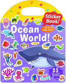 Benresive Reusable Sticker Book for Toddlers 2-4 Years, Fun Travel Stickers for Kids, Waterproof Sticker Books for Toddlers 1-3, Crafts Activities for Todddlers 1-3 2-4 3-5 - Ocean World by TinyTreasures Baby Boutique