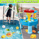 Bath Toys for Babies 6-12 Months+, Wind-up Ducks Bath Toys for Kids Ages 1-3, No Hole Ocean Animal Floating Pool Toys, Watering Can Fishing Net Water Toys for Toddlers by TinyTreasures Baby Boutique
