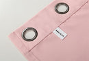 MIUCO Blackout Curtains Room Darkening Curtains Textured Grommet Curtains for Girls Room 2 Panels 52x63 Inch Long Pink by TinyTreasures Baby Boutique