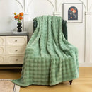 YUSOKI Luxury 3D Bubble Throw Blanket 2lb,All Ages,Home Decoration, (Sage Green,50 * 60inches) by CozyNest Decor
