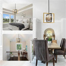 ANKYLHUA Small Black Gold Chandelier,6-Lights Ceiling Light Fixture E12,Adjustable Hight Pendant Lights Kitchen Island,Chandeliers for Dining Room Bedroom,Entryway,Foyer by CozyNest Decor