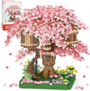 Cherry Blossom Bonsai Tree Mini Micro Building Set, Japanese Sakura Tree House Model Sets for Adults, Flowers House Mini Bricks Building Kit, Creative Gift Toys for Kids 12-14 (2028PCS) by GreenHaven Gardens