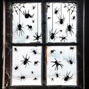 4 Sheets Spider Window Clings - Double-Sided Removable Glass Decals, Halloween Themed Window Stickers for Kids Party Decorations by CozyNest Decor