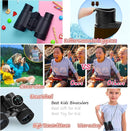 Kids Binoculars Best Gifts for 3-12 Years Boys Girls High-Resolution Optics Shockproof Mini Compact Binocuolar Toys Folding Small Telescope for Bird Watching Camping Outdoor Play by TinyTreasures Baby Boutique