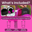 Puro Sound Labs PuroQuiet Plus Noise Cancelling Headphones for Kids, Bluetooth Kids On Ear Headphones with Mic, Lightweight On-Ear Design, Studio-Grade Sound (Pink) by TinyTreasures Baby Boutique