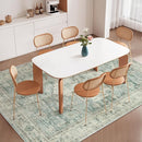 LIVEBOX Washable Area Rug 5x7 Rugs for Living Room Bedroom, Non-Slip Boho Indoor Carpet for Dining Room Office, Low-Pile Farmhouse Soft Carpets for Kids Nursery Playroom, Sage Green by TinyTreasures Baby Boutique