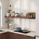 12 Inch Deep Floating Shelves for Wall | 72W x 12D Floating Shelves Set of 1 | Rustic Walnut Long Floating Shelves for Living Room Bathroom Laundry Room Bedroom Kitchen Home Office by CozyNest Decor
