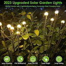 2025 Solar Lights Outdoor Waterproof , 10 Pack Solar Garden Lights, Solar Firefly Lights Outdoor Waterproof, Solar Twinkle Swaying Fairy Light for Yard Patio Pathway Garden Decoration (Warm White) by GreenHaven Gardens