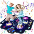 Kids Electronic Dance Pad with Light-up 6-Button & Wireless Bluetooth, Music Dance Game Mat with Built-in Music 9 Levels and 3 Modes, Birthday Gifts, Toys for Girls Ages 4-8, 8-12 by TinyTreasures Baby Boutique