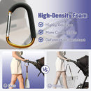 sprookber 6.7 Inch Large Stroller Hooks for Diaper Bags & Purses, Heavy Duty Mommy Hooks for Shopping, Grocery, Backpack – Baby Stroller Accessories, Set of 2 (Gold) by TinyTreasures Baby Boutique