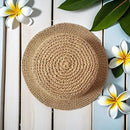 Floppy Big Beach Straw Hats for Women Foldable Summer Wide Brim Packable Sun Hat Womens Travel Straw Fedora Hat by GreenHaven Gardens