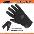 HLDD HANDLANDY Leather Work Gloves for Men & Women, Adjustable Wrist Cowhide Gardening Glove with Reinforced Palm for Driver by GreenHaven Gardens