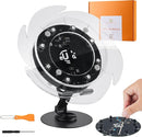 STEM DIY Toys Hand Assembly Electronic Spin the Wheel | Science Craft Kit for Kids Ages 8-9-10-11-12-13-14-15+ Years Old | Educational Gifts for Boys&Girls | Video Guide|(Fire Wheel-Transparent Clear) by TinyTreasures Baby Boutique