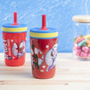 Zak Designs Spidey and His Amazing Friends Kelso Tumbler Set, Leak-Proof Screw-On Lid with Straw, Bundle for Kids Includes Plastic and Stainless Steel Cups with Bonus Sipper, 3pc Set, Non-BPA by TinyTreasures Baby Boutique