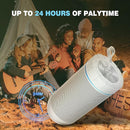 comiso X26 Bluetooth Speaker, IPX4 Waterproof Speakers 360° HD Surround Sound with Punchy Bass, Wireless Dual Pairing, 24H Playtime, Portable Speaker for Shower, Home, Outdoor, Camping, Beach-White by TinyTreasures Baby Boutique