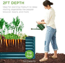 Best Choice Products 4x2x2ft Outdoor Metal Raised Garden Bed, Deep Root Planter Box for Vegetables, Flowers, Herbs, and Succulents w/ 119 Gallon Capacity - Peacock Blue by GreenHaven Gardens
