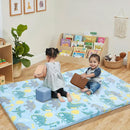 MeMoreCool Kids Floor Futon Mattress Large 6x4 FT, Thicken Foam Tatami Mattress for Children Play Area, Foldable Sleeping Pad Crawling Tatami Mat for Playroom by TinyTreasures Baby Boutique