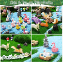 120 Pieces Garden Kit Accessories Garden Animals Miniatures Fairies Miniature Figurines Micro Landscape Ornaments DIY Kit for Outdoor Yard Lawn by GreenHaven Gardens