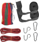Durable Hammocks 660 Lbs Capacity, Camping Essentials Hiking Gear Accessories Max 2 X Tree Straps & Carabiners & Duckbilled Buckle & Thicker Rope & Portable Carrying Bag Included (red) by GreenHaven Gardens