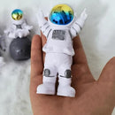 Gradient Astronaut Statues Set of 4, Spaceman Figurines Space Theme Party Nursery Home Office Decor by CozyNest Decor