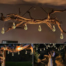 Solar Outdoor String Lights, 20Ft Vintage Rope Hemp Solar Patio Lights, Waterproof Warm White Solar Powered String Lights With 8 Modes 16 Shatterproof Bulbs for Garden Fence Stairs Balcony Café Bistro by GreenHaven Gardens