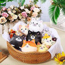 Libima 9 Pcs Mini Stuffed Animals Keychains 3.15 Inch Small Plush Cute Ornaments Bulk Toys for Baby Shower Birthday Party Decors Gift Bags Fillers Halloween Christmas Basket Stuffers(Cat) by TinyTreasures Baby Boutique