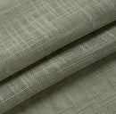MIUCO Semi Sheer Curtains Poly Linen Textured Solid Grommet Curtains 63 Inches Long for Kitchen 2 Panels (2 x 37 Wide x 63" Long) Sage by CozyNest Decor